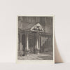 S.E. View of the Porch of an Old House in Hanover Court near Grub Street by John Thomas Smith