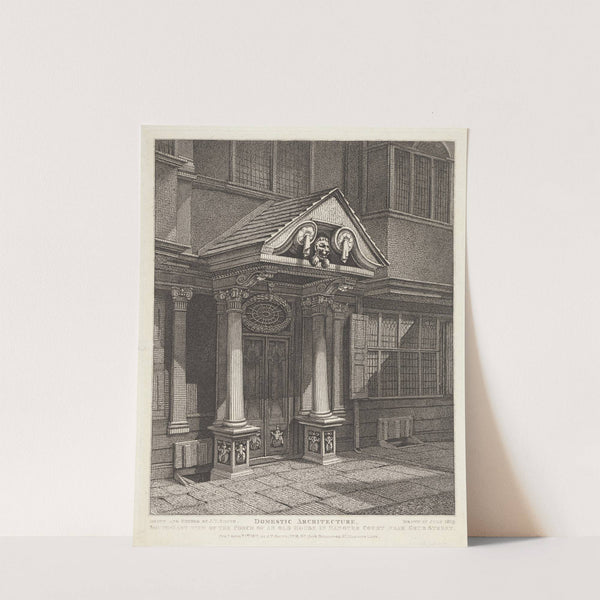 S.E. View of the Porch of an Old House in Hanover Court near Grub Street by John Thomas Smith
