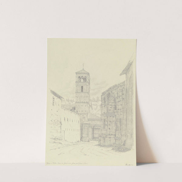 S. Giorgio in Velabro, der Bogen der Goldschmiede am Janus quadrifrons in Rom by Friedrich Wilhelm Ludwig