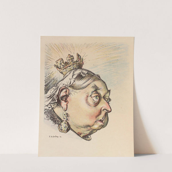 S. M. la Queen Victoria, la grande Doyenne by Charles-Lucien Léandre