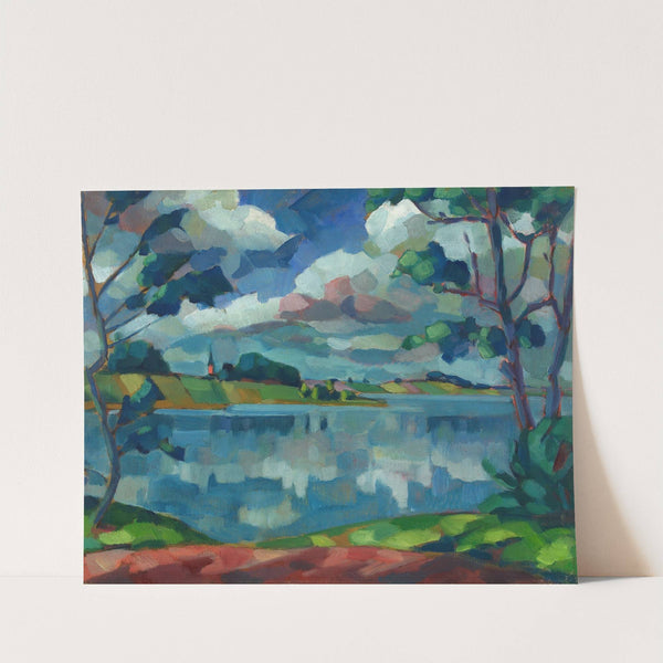 Saadjärv – Äksi kirik (1923 and 1924) by Konrad Mägi