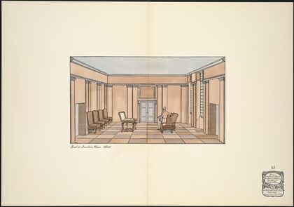 Saal in Jourdains Haus. I. Bild