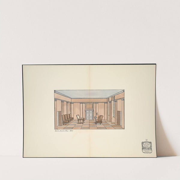 Saal in Jourdains Haus. I. Bild by Ernst Stern