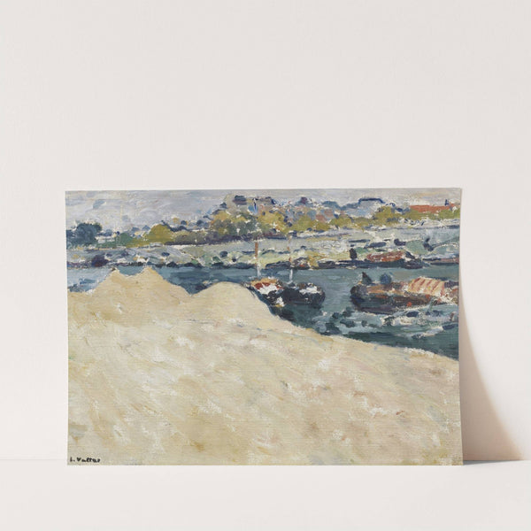 Sablières sur les quais de la Seine à Paris by Louis Valtat