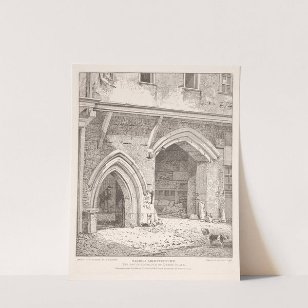 Sacred Architecture; the South Entrance of Dukes Place by John Thomas Smith