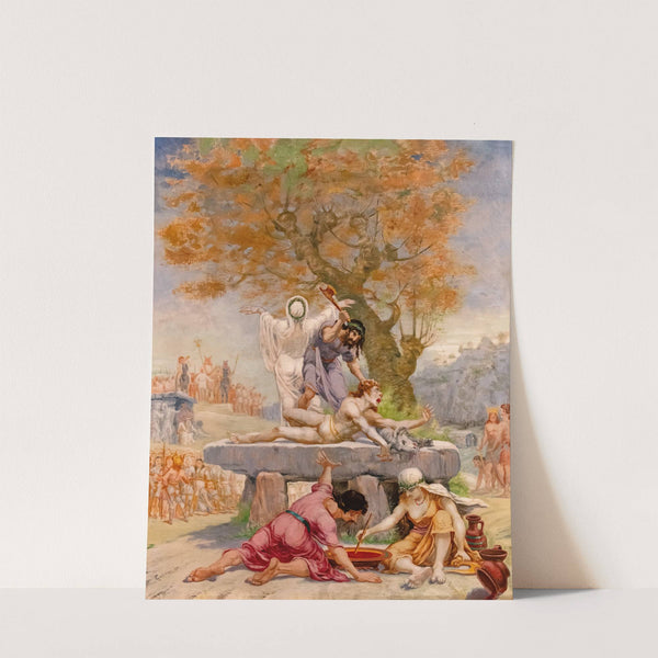 Sacrifice on a dolmen by Jean-Baptiste Cariven