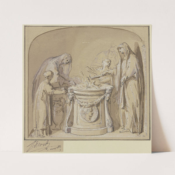 Sacrificing vestal virgins by Jacob de Wit