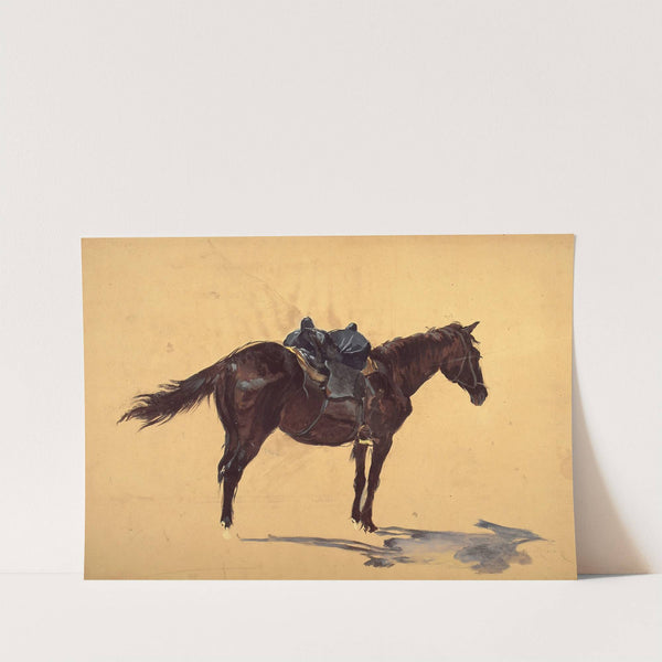 Saddled horse, study for the “Racławice Panorama” (1893 - 1894) by Wojciech Kossak