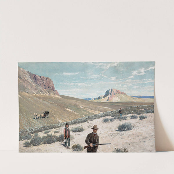 Sage-Cock Shooting in Montana (Theodore Roosevelt ‘Sage Grouse Shooting’) (circa 1898) by Henry Farny