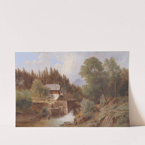 Sägemühle in Salzburg by Ferdinand Küss