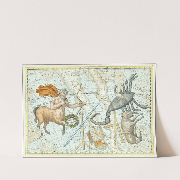 Sagittarius, Scorpius, Corona Australis, Ara, Lupus, Tubus, Norma Regula, Astronomicus (1801) by Johann Elert Bode