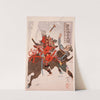 Sahyōenosuke Minamoto no Yoritomo Attacking an Enemy on Horseback by Tsukioka Yoshitoshi