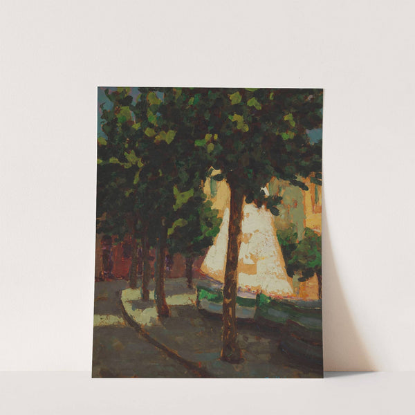 Sail and Platanus Trees (1933) by Jan Bohuszewicz