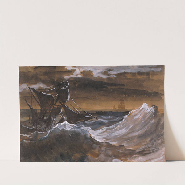Sailboat on a Raging Sea by Théodore Géricault