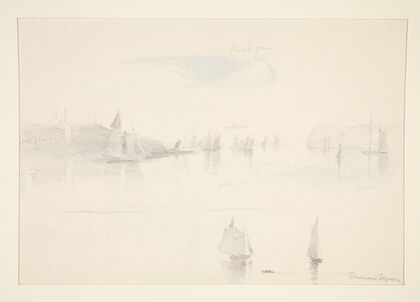 Sailboats in a Bay (19th century)