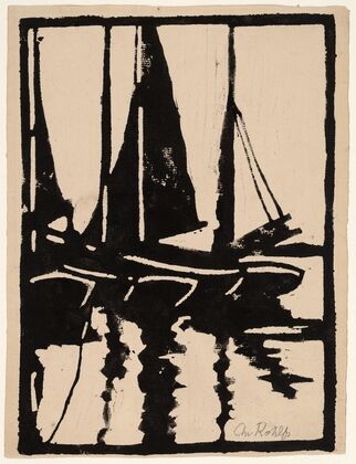 Sailboats in the Harbor (1905-1910)