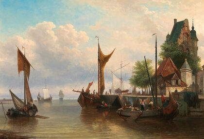 Sailboats in the harbour