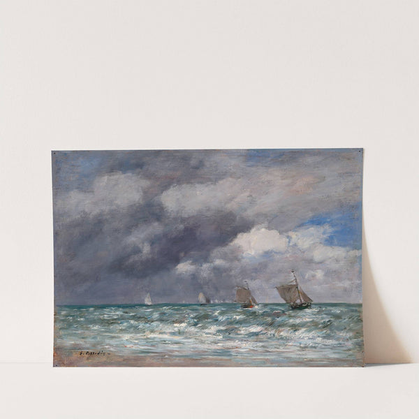 Sailboats near Trouville (ca. 1885–90) by Eugène Boudin