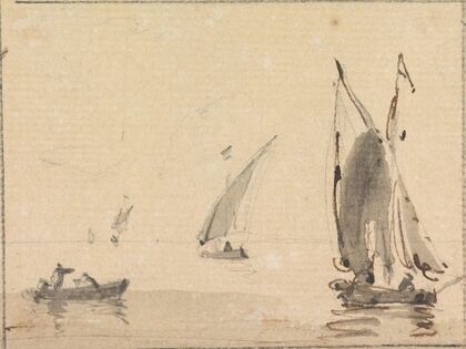 Sailboats on Calm Sea