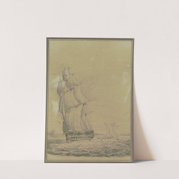 Sailing boat on the ocean by Henry Fortescue