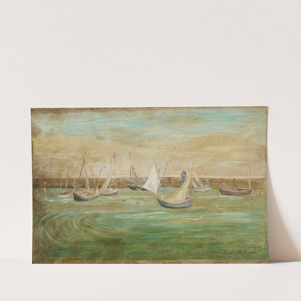 Sailing boats by Tadeusz Makowski