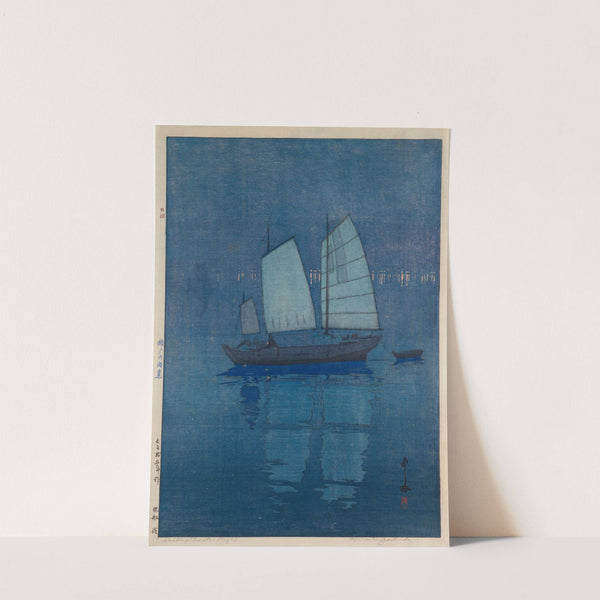 Sailing Boats — Night, from the series ‘The Seto Inland Sea’ (1926) by Yoshida Hiroshi