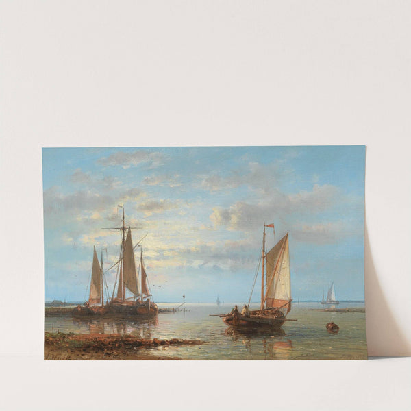 Sailing Boats on Rough Seas by Abraham Hulk