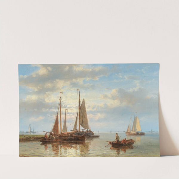 Sailing Boats On Rough Seas by Abraham Hulk