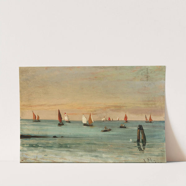 Sailing in a lagune by Alois Schönn