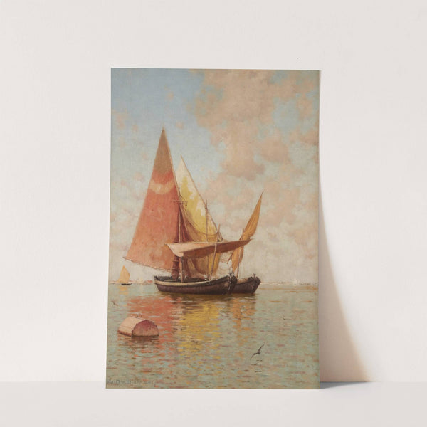 Sailing in a Venetian Lagoon by Walter Blackman