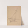 Sailing-Ship on the Shore, Tarbert, Loch Fyne by Hans Gude