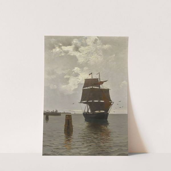 Sailing Ships On The Baltic Sea by Walter Leistikow