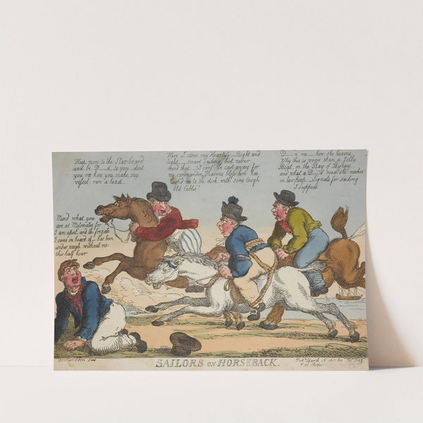 Sailors on horseback (1811) by Thomas Rowlandson