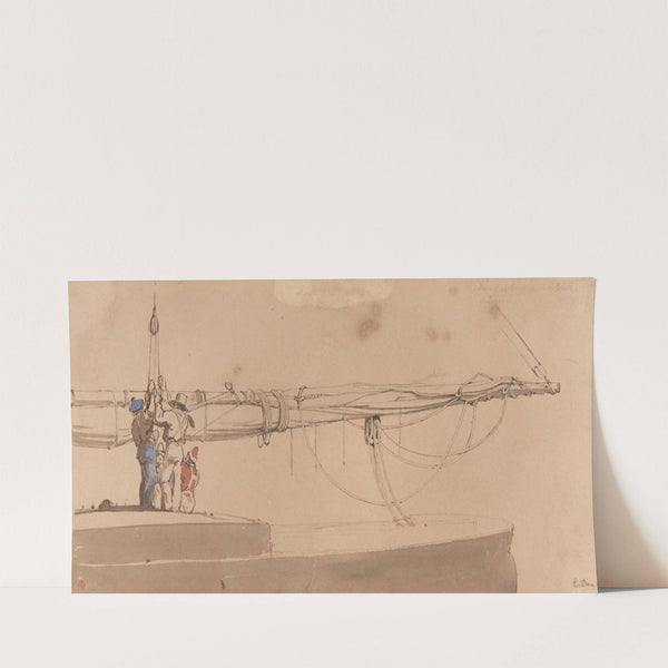 Sailors Raising a Boom by Edward Duncan