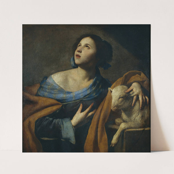 Saint Agnes by Massimo Stanzione