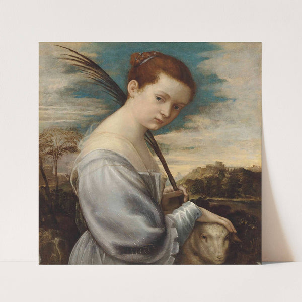 Saint Agnes by Follower of Titian