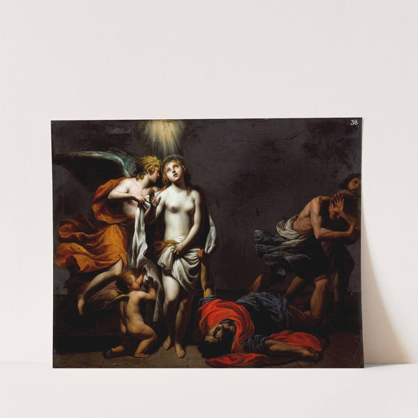 Saint Agnes Protected by an Angel (1578-1649) by Alessandro Turchi