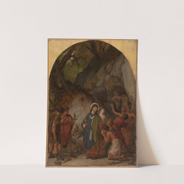 Saint Ambroise, évêque de Milan, livre les vases sacrés de son église pour racheter ses prisonniers by Jules-Eugène Lenepveu