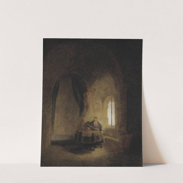 Saint Anastase. After Rembrandt by Ernst Josephson