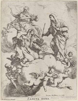 Saint Anne Received by the Virgin and Christ
