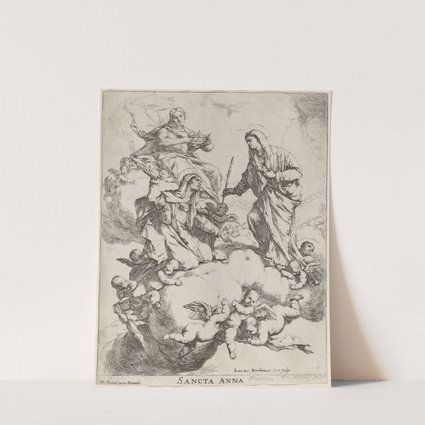 Saint Anne Received by the Virgin and Christ by Luca Giordano