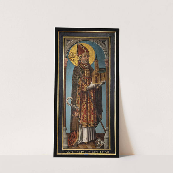 Saint Ansgar (1457) by Hans Bornemann