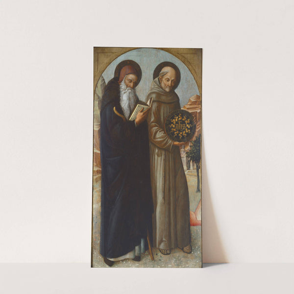 Saint Anthony Abbot and Saint Bernardino of Siena (1459) by Jacopo Bellini