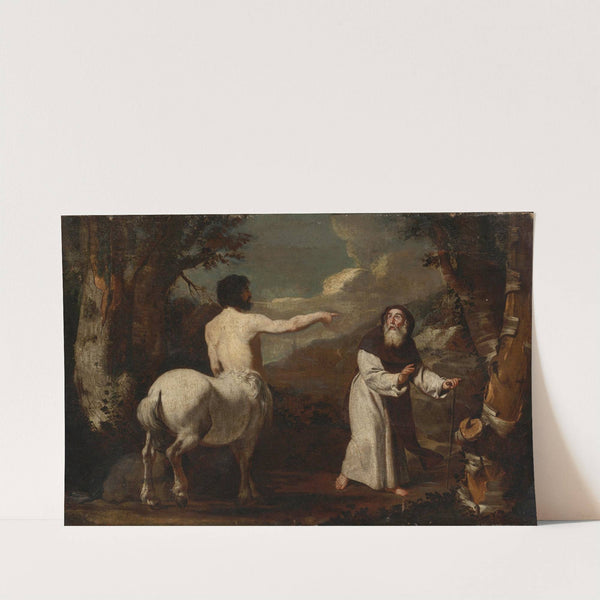 Saint Anthony Abbot And The Centaur by Francesco Guarino