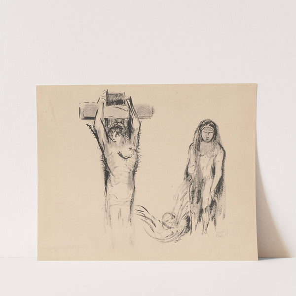 Saint Anthony and the Two Temptresses (Saint Antoine et deux Tentatrices) by Odilon Redon