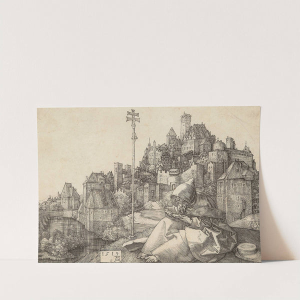 Saint Anthony reading (1519) by Albrecht Dürer