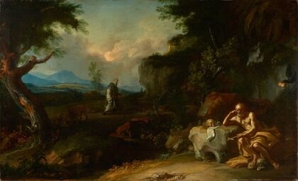 Saint Anthony Visiting Saint Paul of Thebes in the Desert (About 1720-1732)