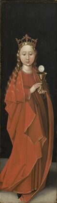 Saint Barbara (left wing exterior)