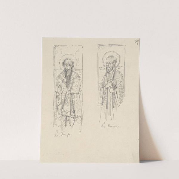 Saint Basil and Saint Cosmas. Copies of the iconostasis in Bohorodchany (1887) by Stanisław Wyspiański