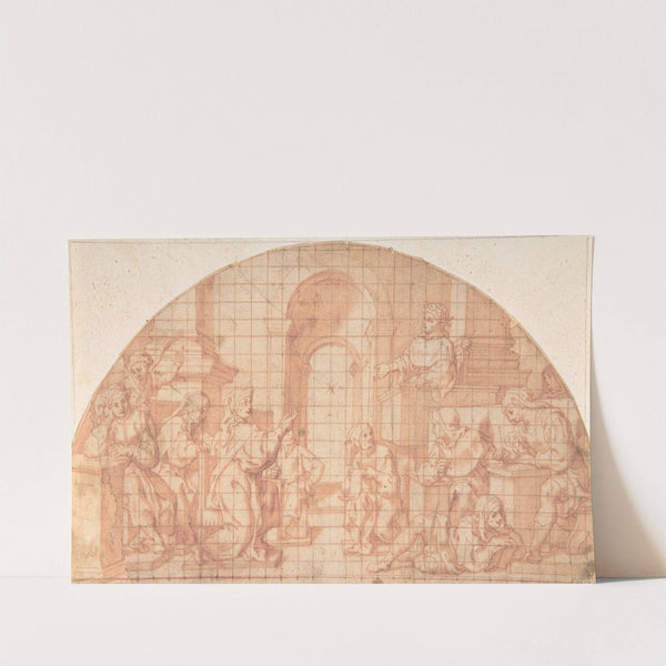 Saint Benedict at the School in Rome by Andrea Lilio